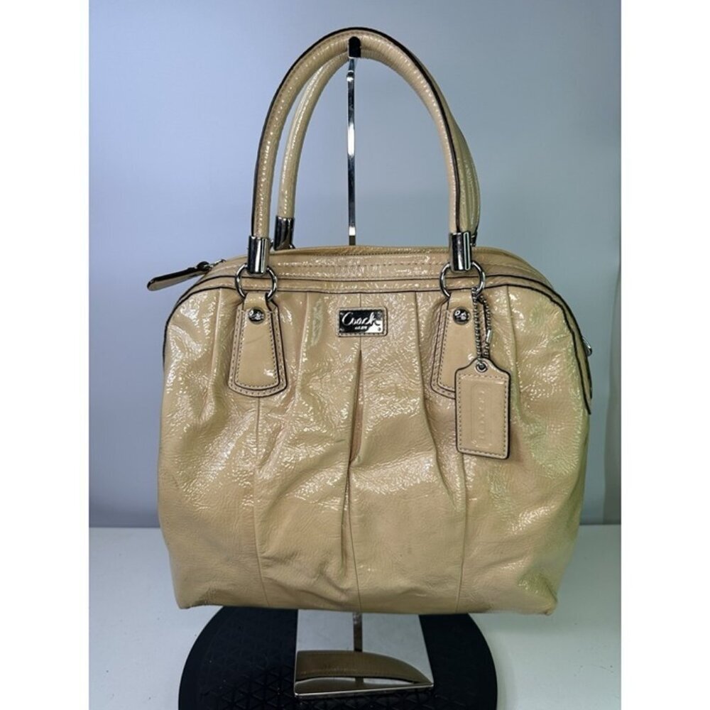 Coach Kristin Yellow Patent Leather Satchel Shoulder Bag 16016